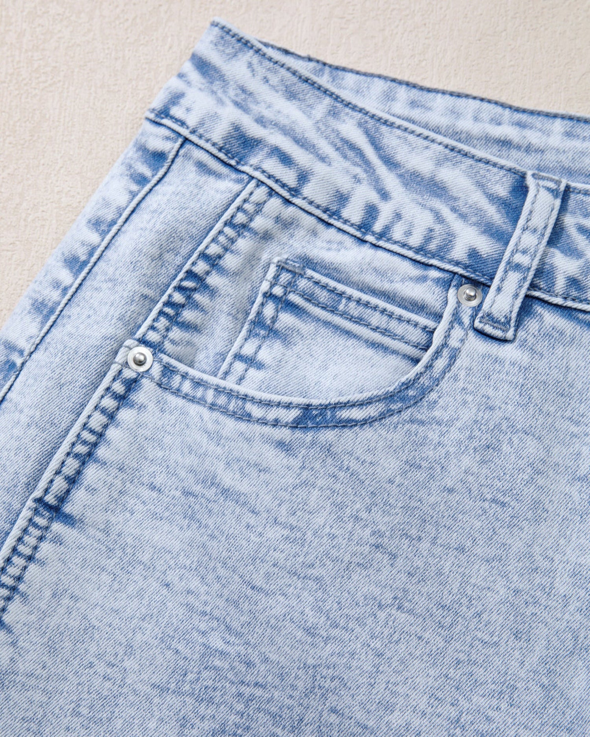 Tatum Light Washed Pull On Barrel Jeans blue denim soft ladies Indie