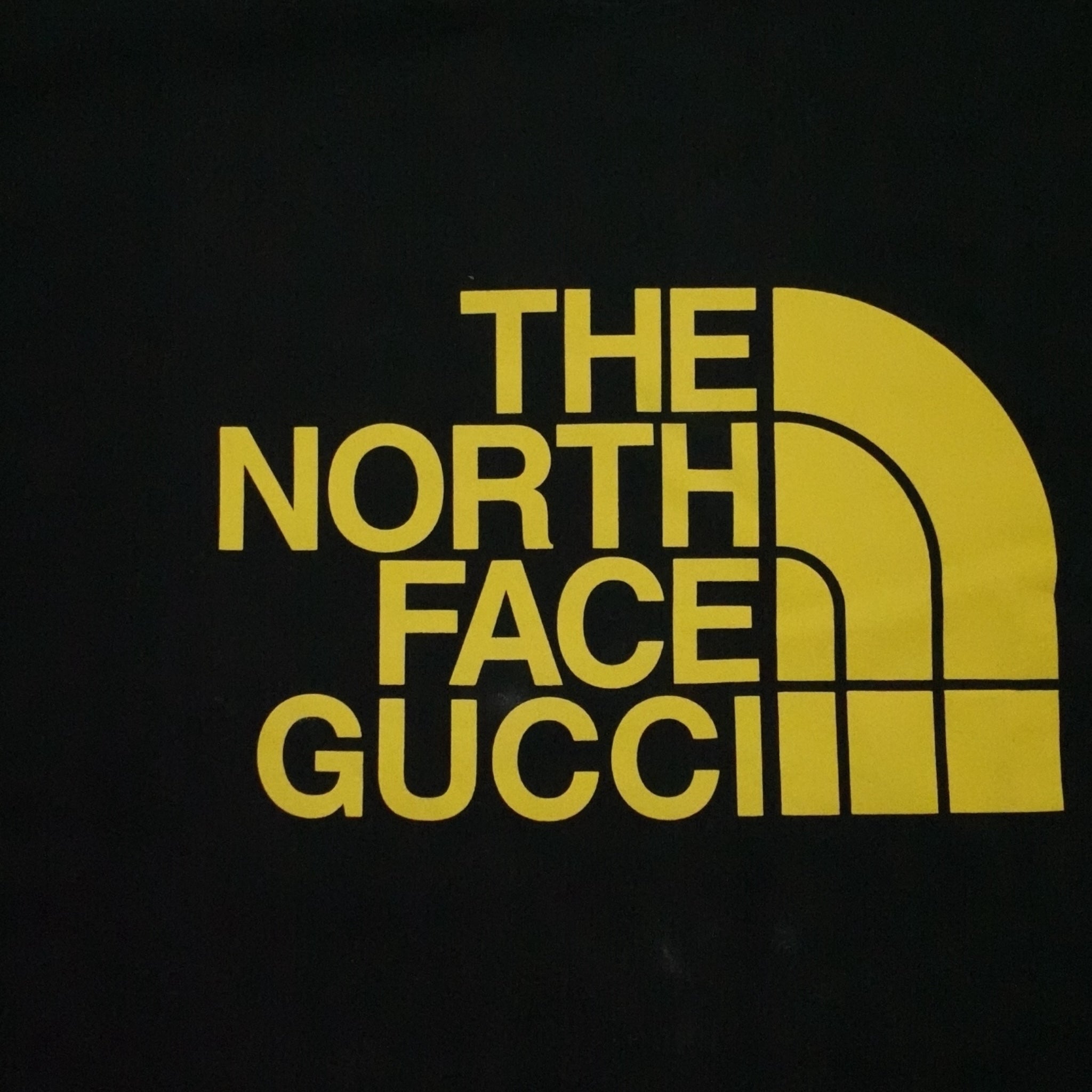 Gucci The North Face Tee in Black black yellow LG unisex men's