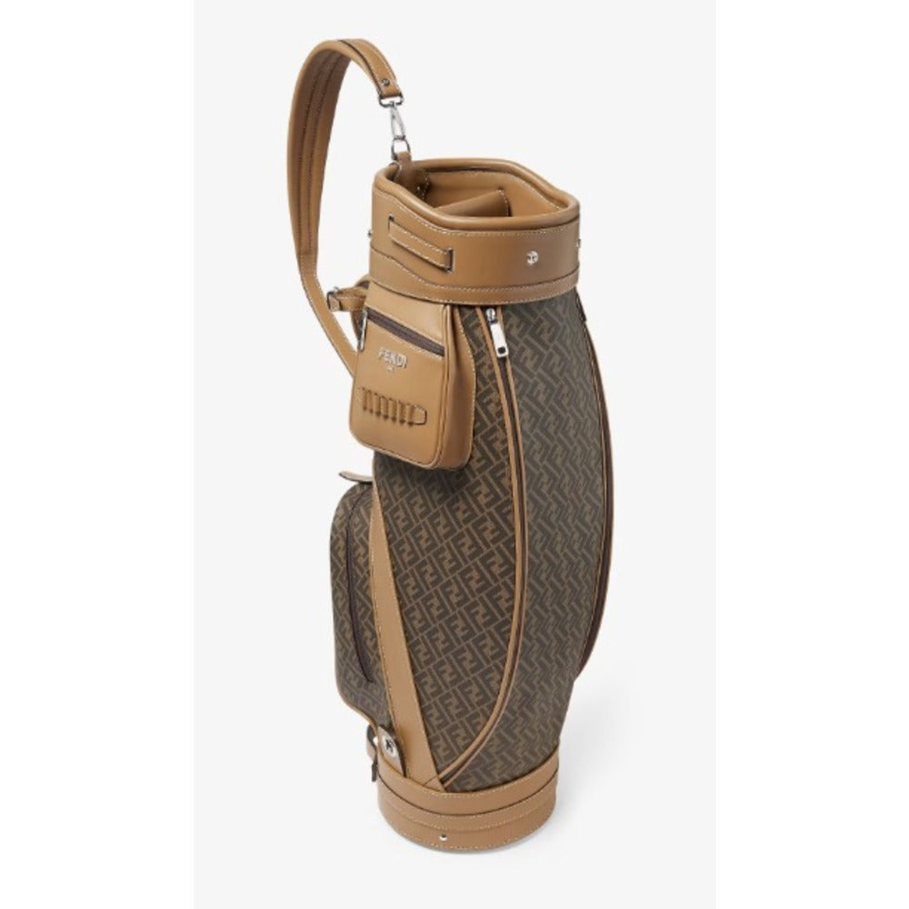 Fendi Brown Golf Bag Men's FF logo unisex