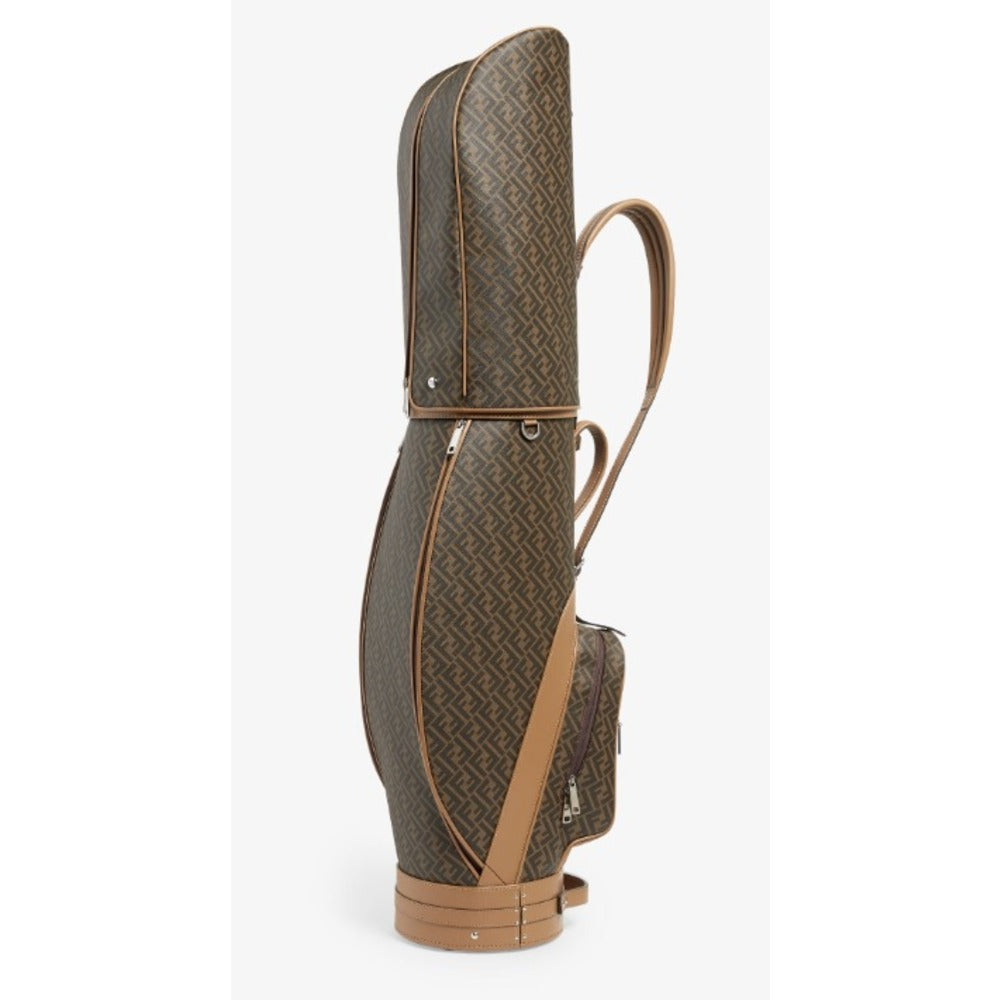Fendi Brown Golf Bag Men's FF logo unisex