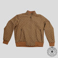 Gucci GG Supreme Canvas Reversible Jacket in Brown Men's zip-up coat 54