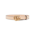 Gucci Pink Belt Ladies leather GG buckle