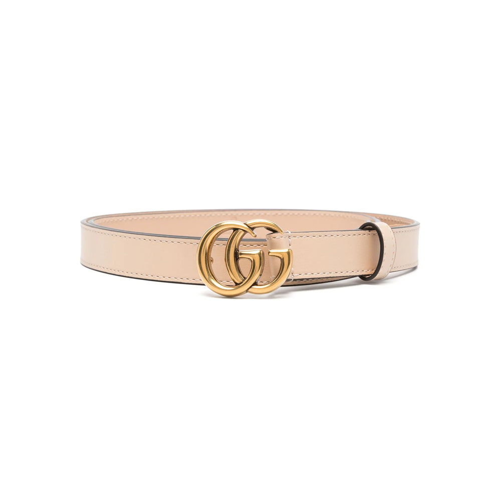 Gucci Pink Belt Ladies leather GG buckle