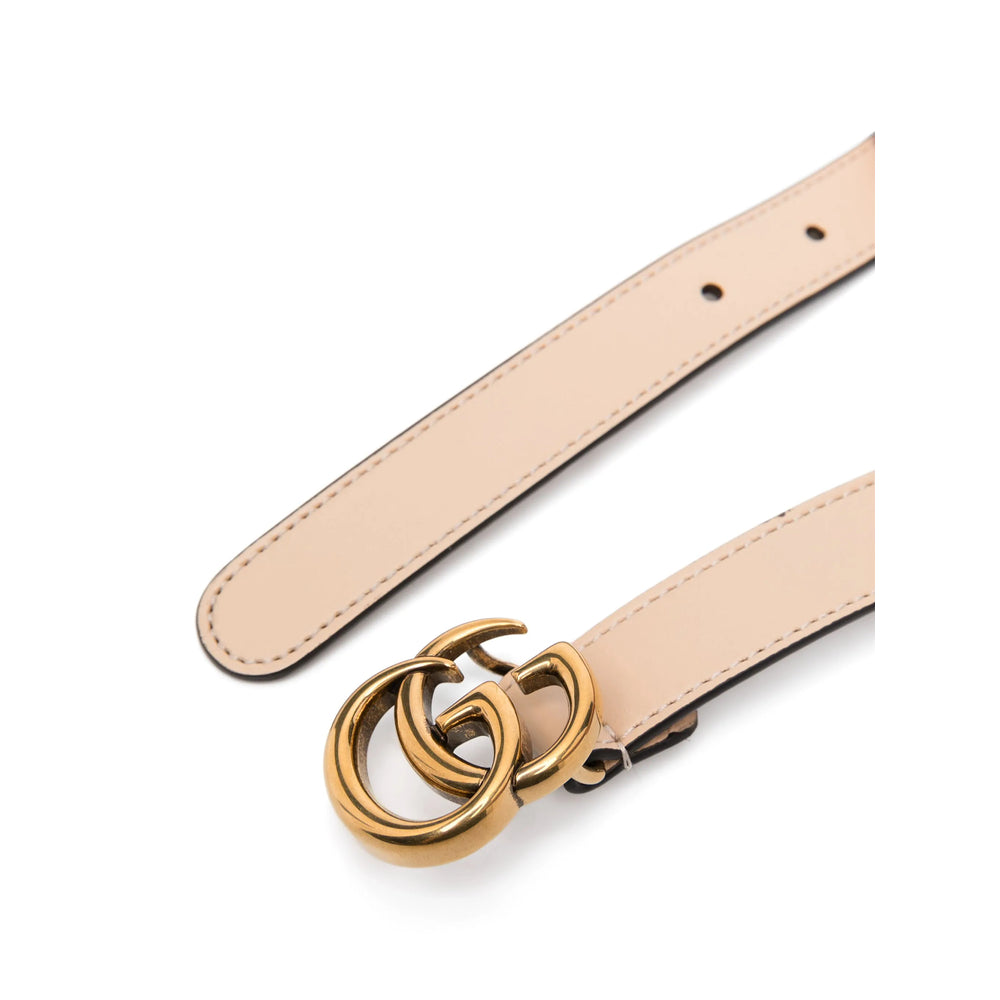 Gucci Pink Belt Ladies leather GG buckle