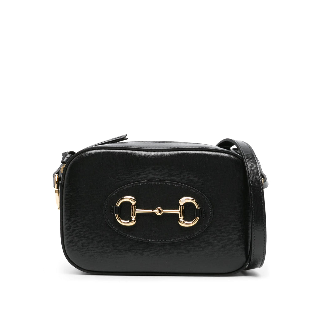 Gucci Black Shoulder Bag handbag purse black ladies horsebit
