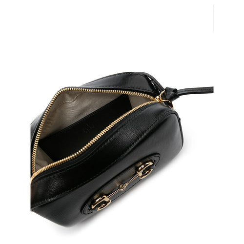 Gucci Black Shoulder Bag handbag purse black ladies horsebit