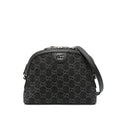 Gucci Black Satchel Cross Body Bag ladies handbag purse GG logo