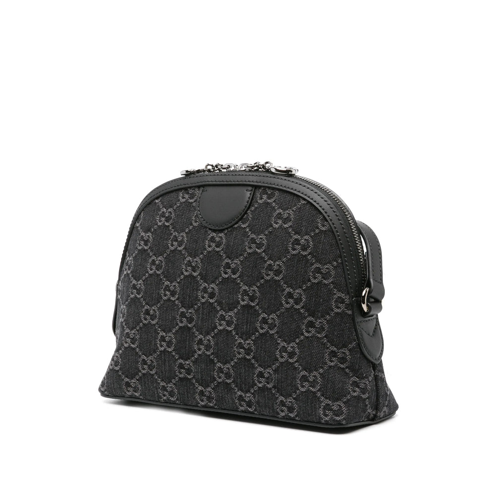 Gucci Black Satchel Cross Body Bag ladies handbag purse GG logo