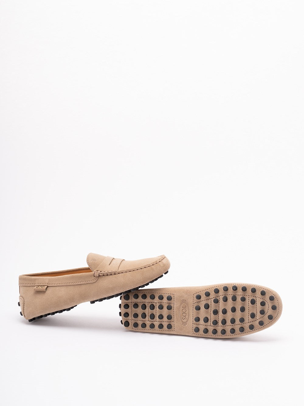 Tod's ladies Gommino` Loafers In Suede driving mocs shoes tan