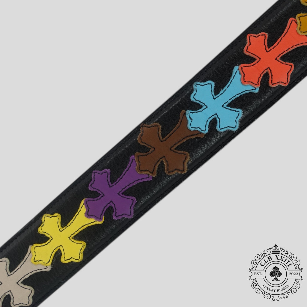 Chrome Hearts Rainbow Cross Patch Gunslinger Belt men's unisex 40