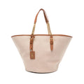 YSL Saint Laurent Neutrals Tote Bags Handbag Ladies leather Purse Cream