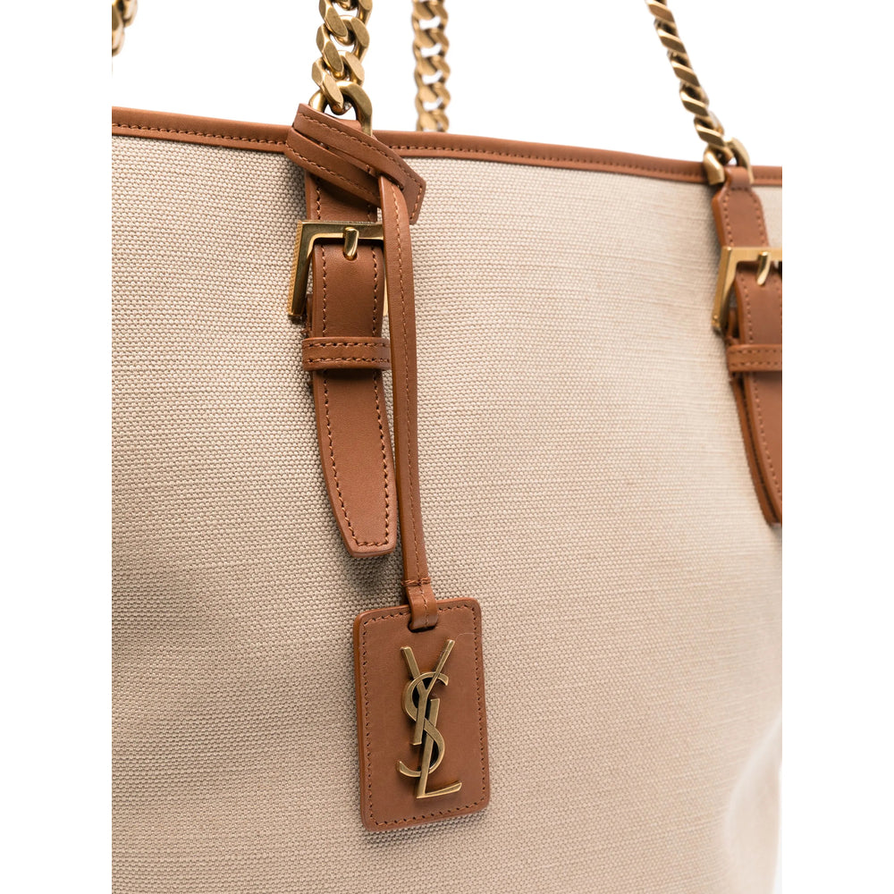 YSL Saint Laurent Neutrals Tote Bags Handbag Ladies leather Purse Cream