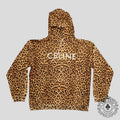Celine Homme Logo Hoodie in Leopard Men's unisex XXL 2XL
