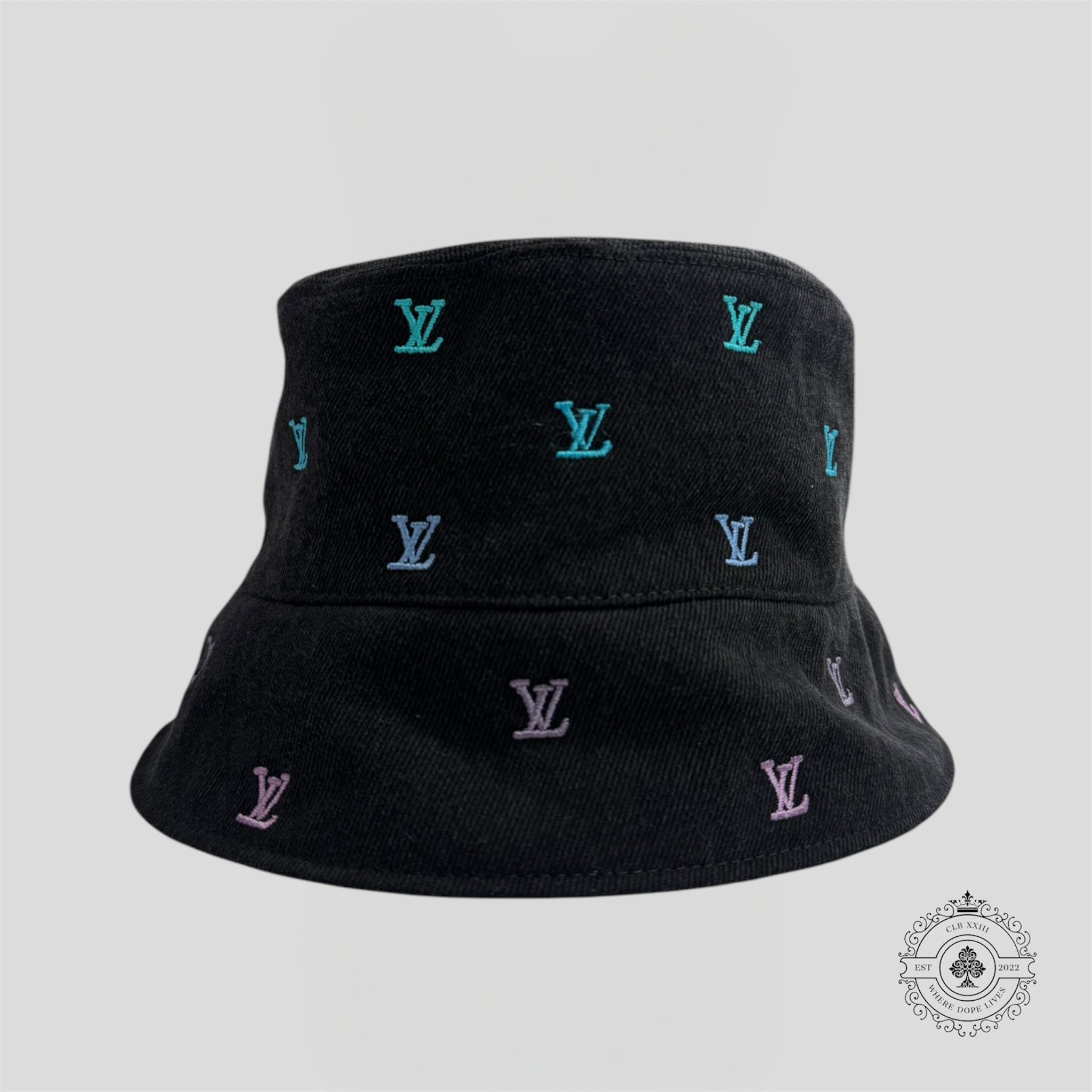 Louis Vuitton Denim Reversible Bucket Hat LV Unisex Men's script