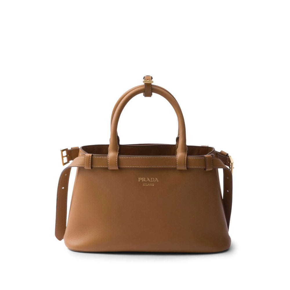 Prada Brown Tote Bag Purse Handbag Ladies Leather