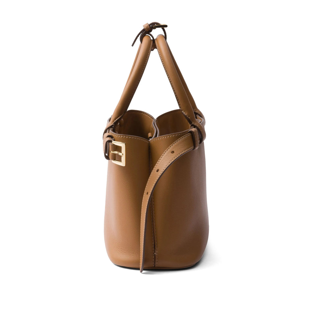 Prada Brown Tote Bag Purse Handbag Ladies Leather
