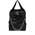 Balenciaga Black Tote Bag Ladies Purse Handbag leather silver hardware