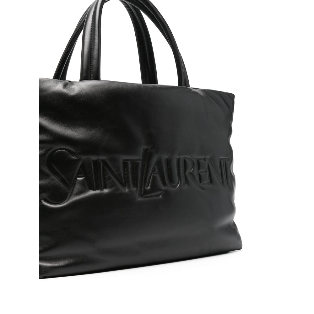 Saint Laurent Black Tote Bag Ladies Purse Handbag Black Leather
