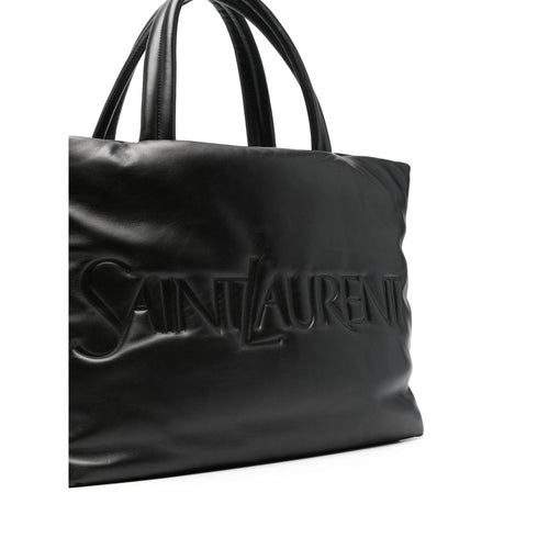 Saint Laurent Black Tote Bag Ladies Purse Handbag Black Leather