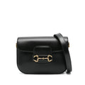 Gucci Black Shoulder Bags ladies leather purse handbag horsebit
