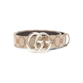 Gucci Neutrals Belt Ladies Silver Marmont GG buckle