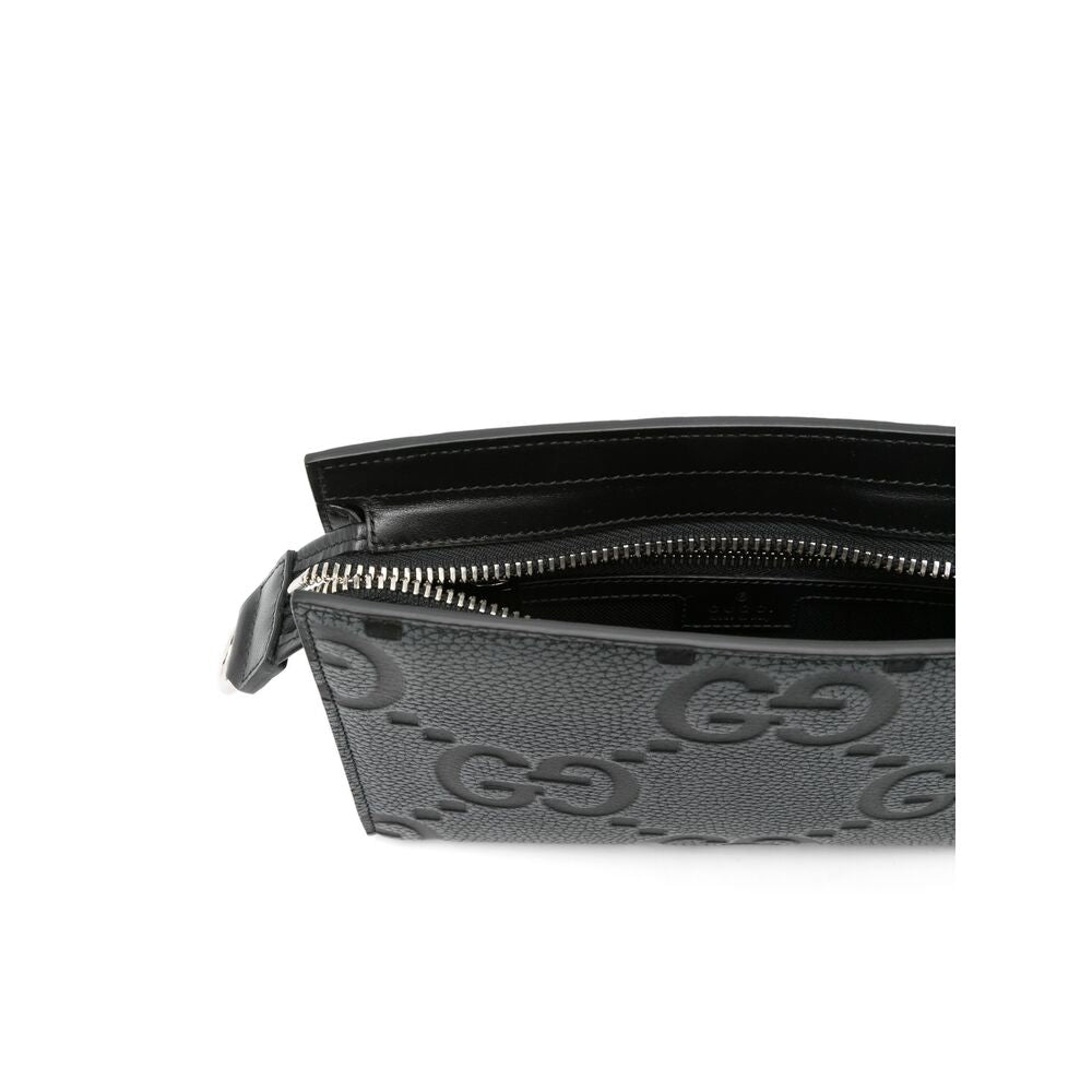Gucci Grey Messenger Bag Men's travel GG logo
