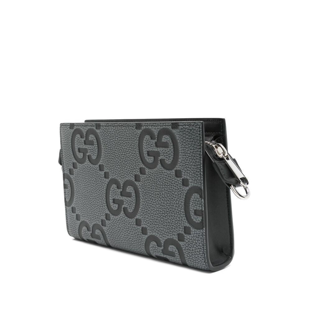 Gucci Grey Messenger Bag Men's travel GG logo