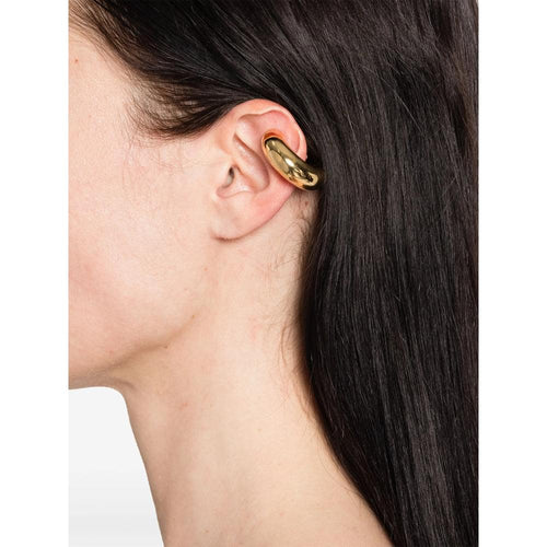 Yves Saint Laurent Gold Earring ladies hoop YSL engraved