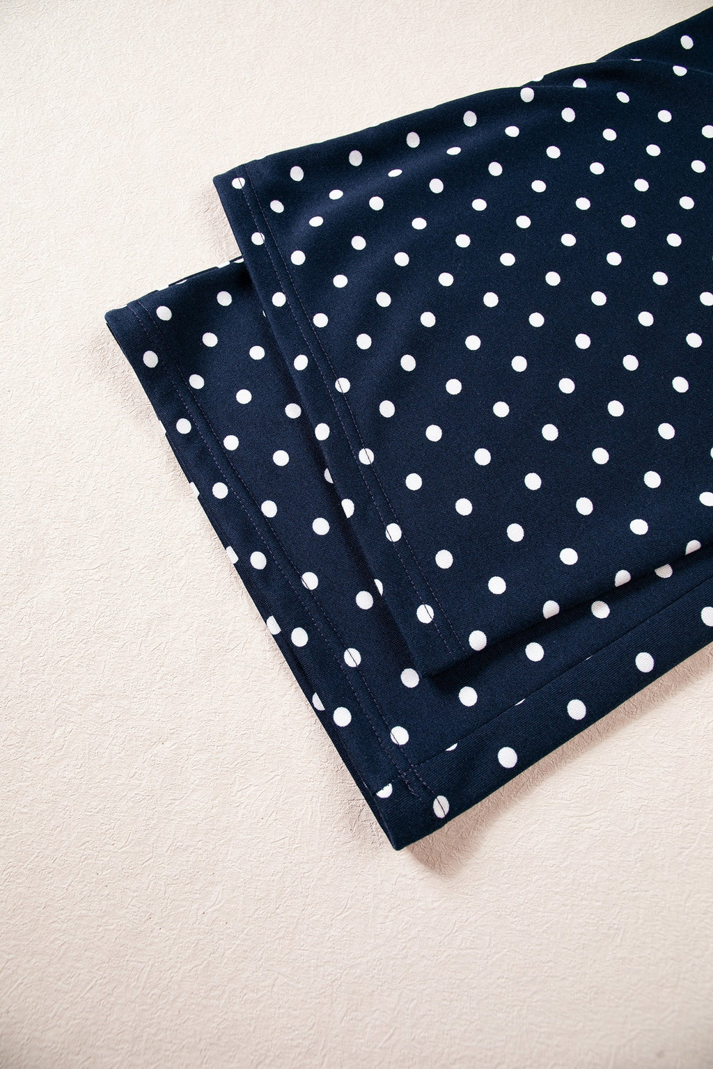 Jane Polka Dot Drawstring Wide Leg Long Sleeve Top Pant Set Outfit