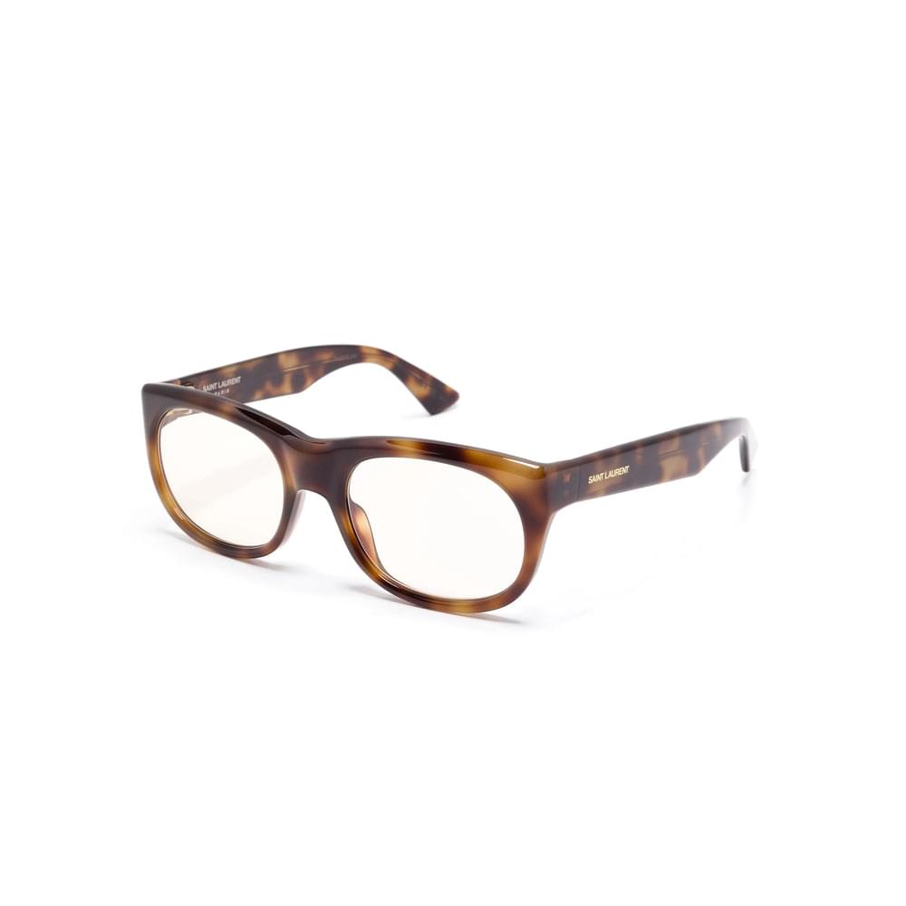 YSL Yves Saint Laurent Brown Glasses & Frames Men's tortoise shell