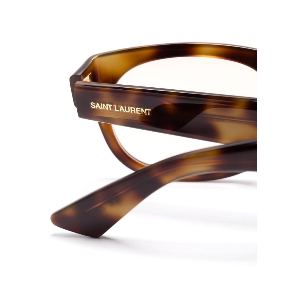 YSL Yves Saint Laurent Brown Glasses & Frames Men's tortoise shell