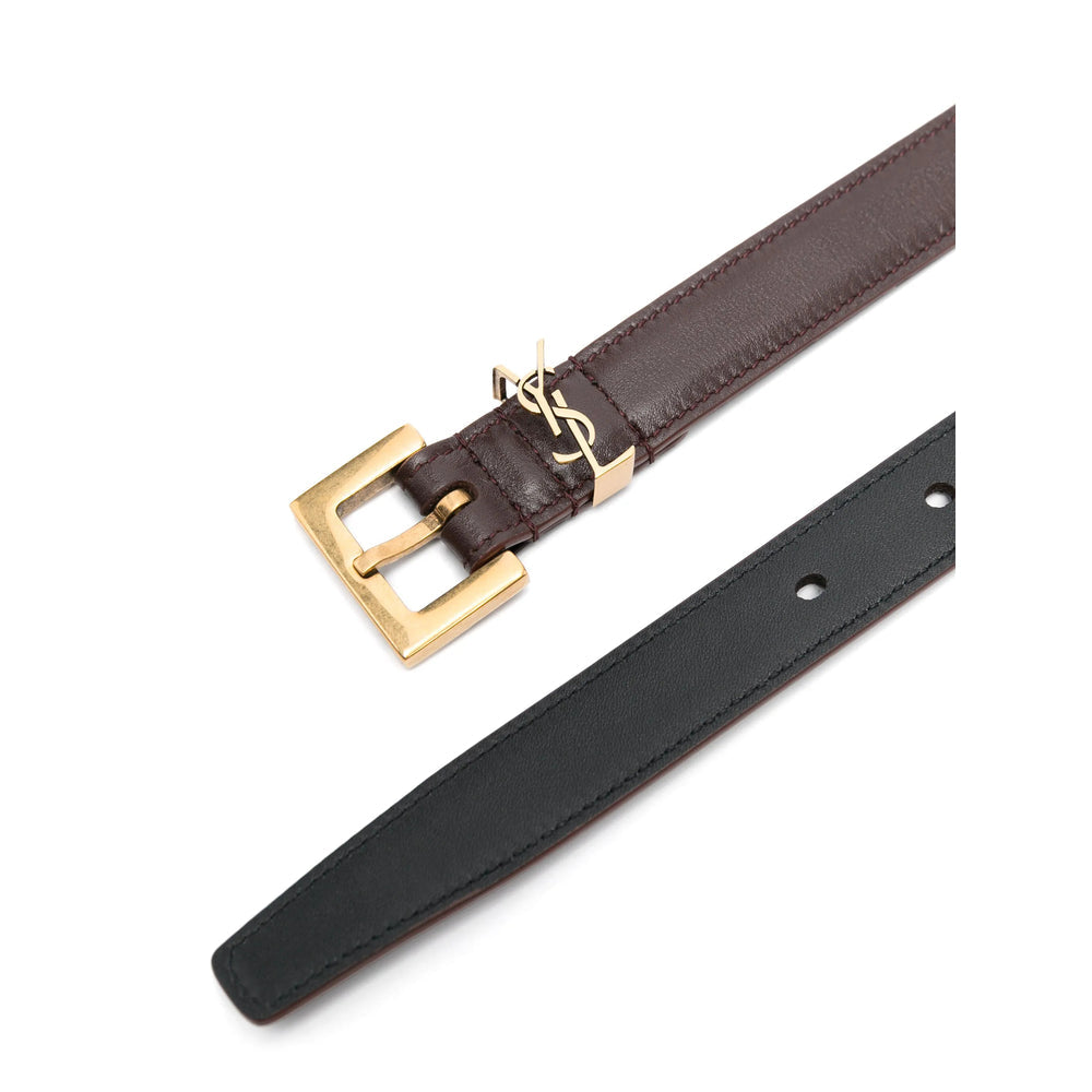 Yves Saint Laurent Red Belt ladies YSL leather