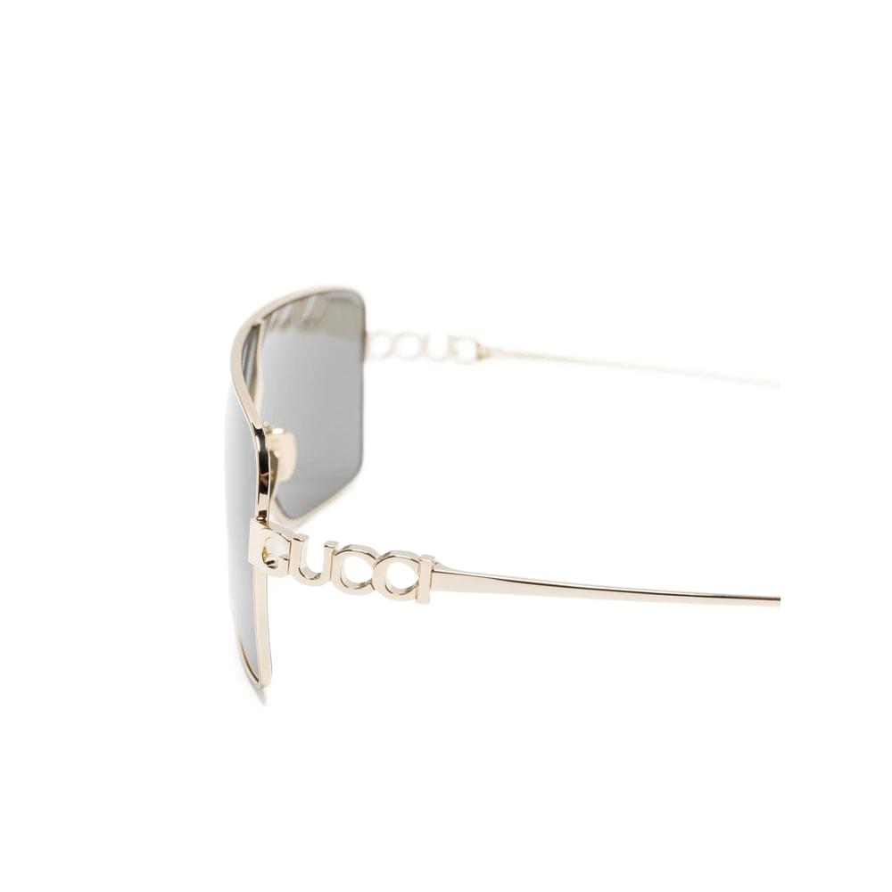 Gucci Gold Sunglasses with case ladies gold grey
