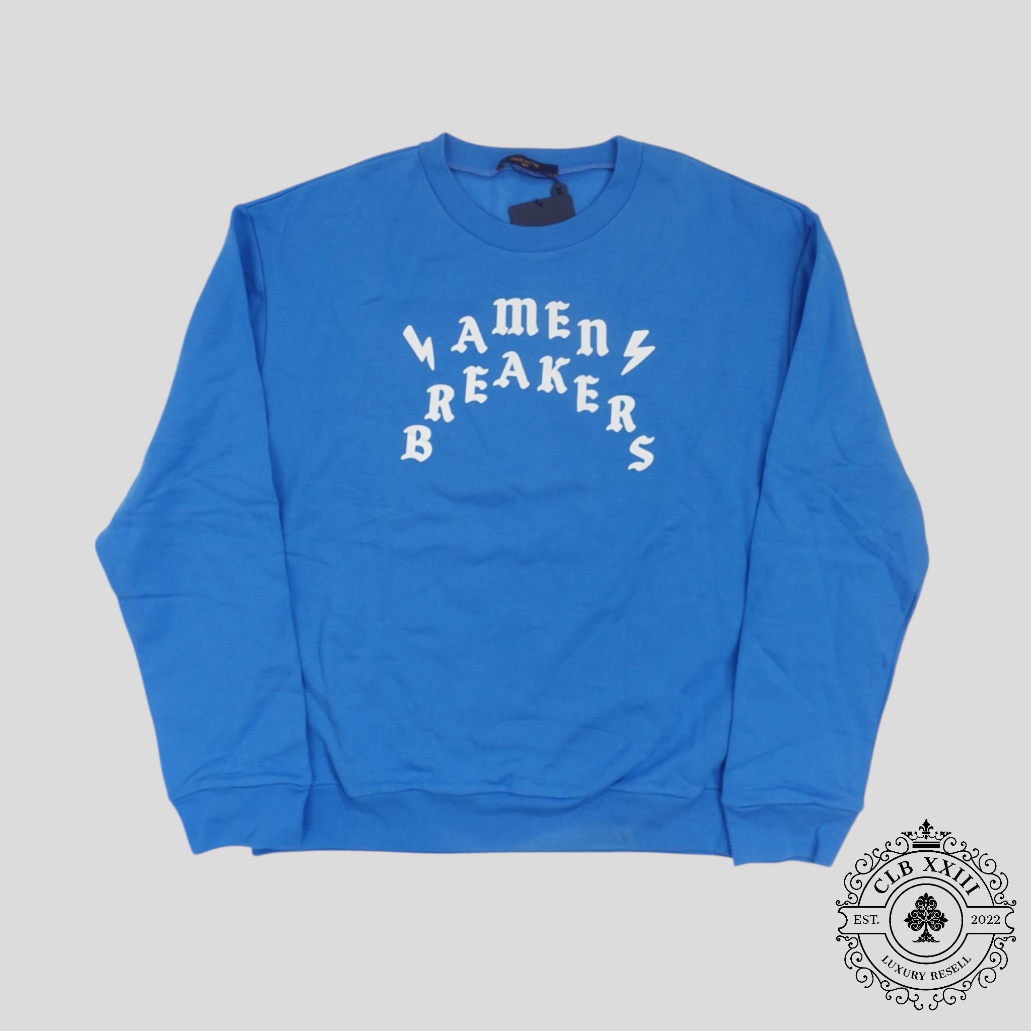Louis Vuitton Amen Breaks Crewneck in Blue men's unisex XXL 2XL