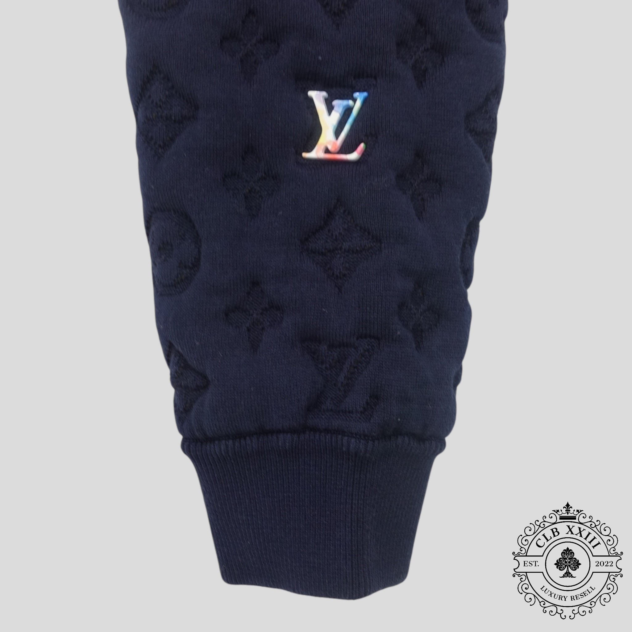 Louis Vuitton Monogram Bomber in Navy Blue men's coat jacket men's XXL 2XL