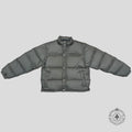 Chrome Heart Plus Pattern Puffer Jacket in Olive Green Coat parka XL
