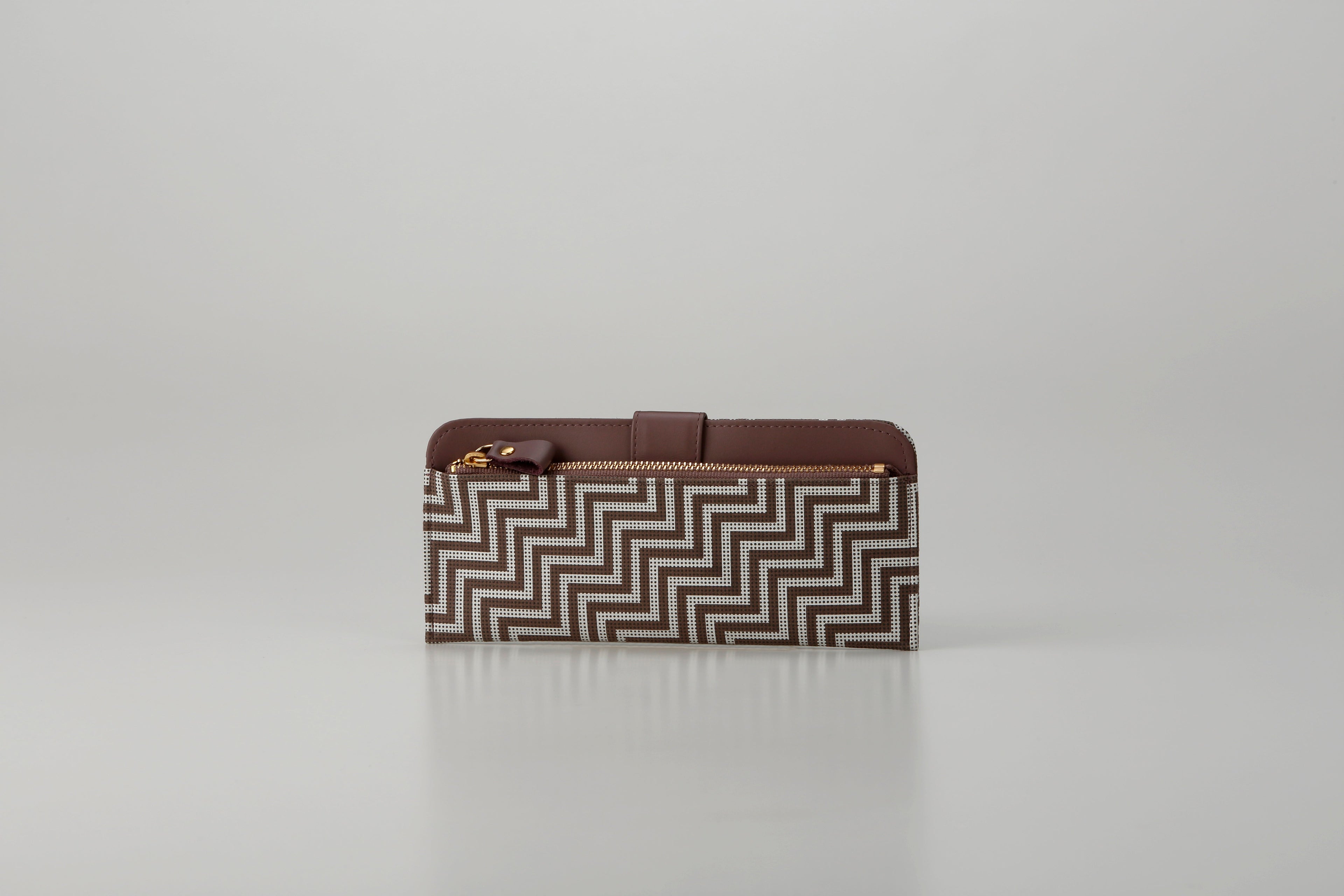 Slim Zipped Long Wallet - New Grecian Deer Skin leather Inden Japan