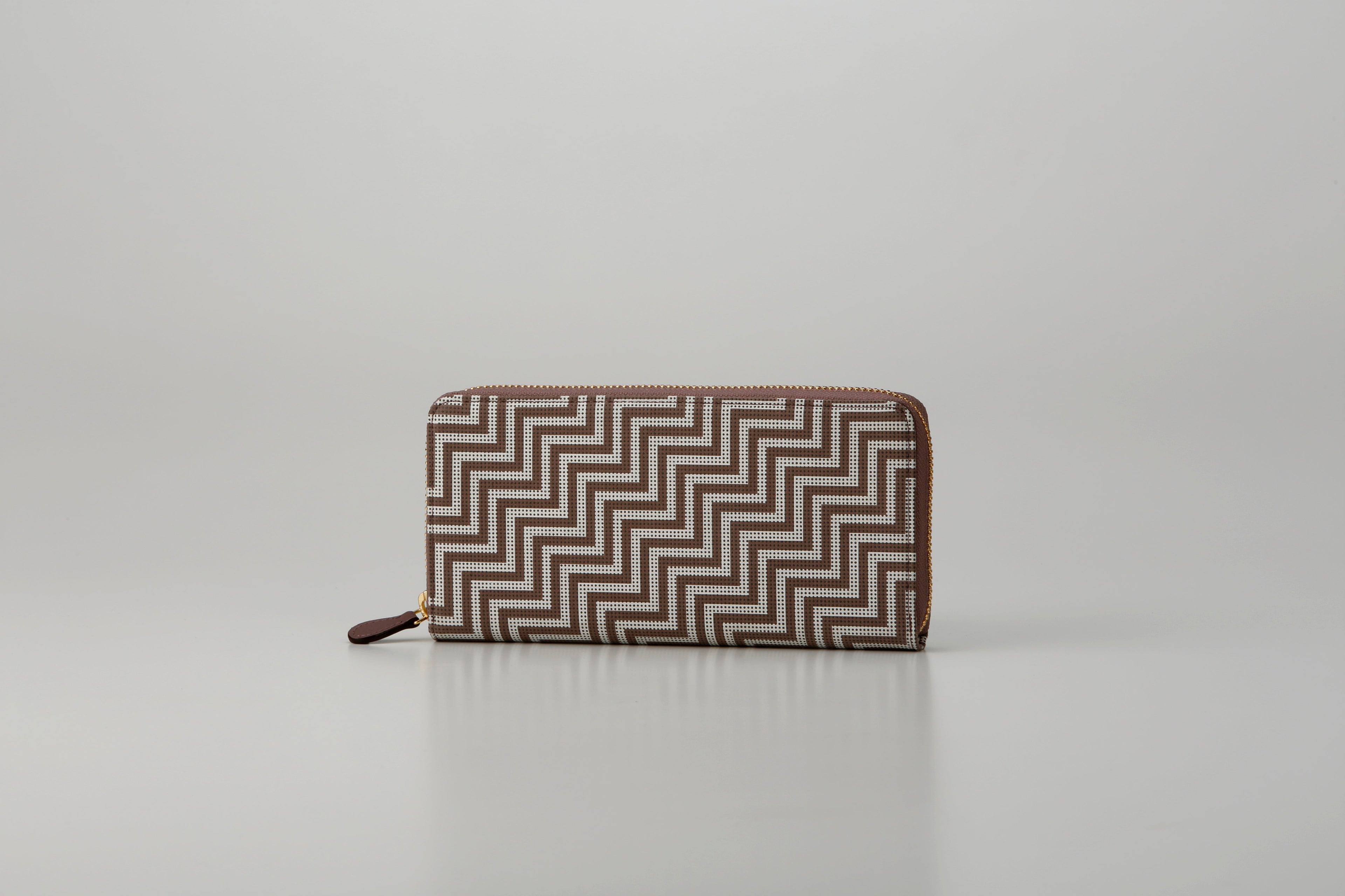 Zipped Long Wallet - New Grecian Inden Japan leather