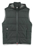 Kiton Men's dark grayish green Vest hoodie hooded