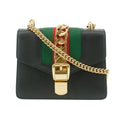 Gucci Black Sylvie Small Chain Shoulder Bag #7691 handbag purse