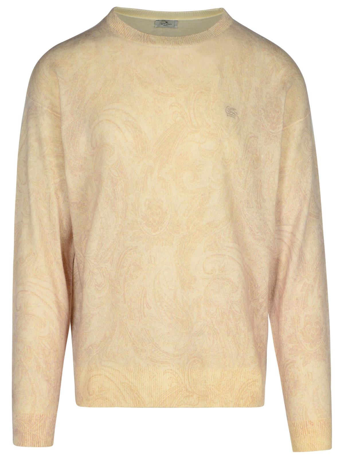 Etro 'Paisley' Ivory Wool Sweater Men’s