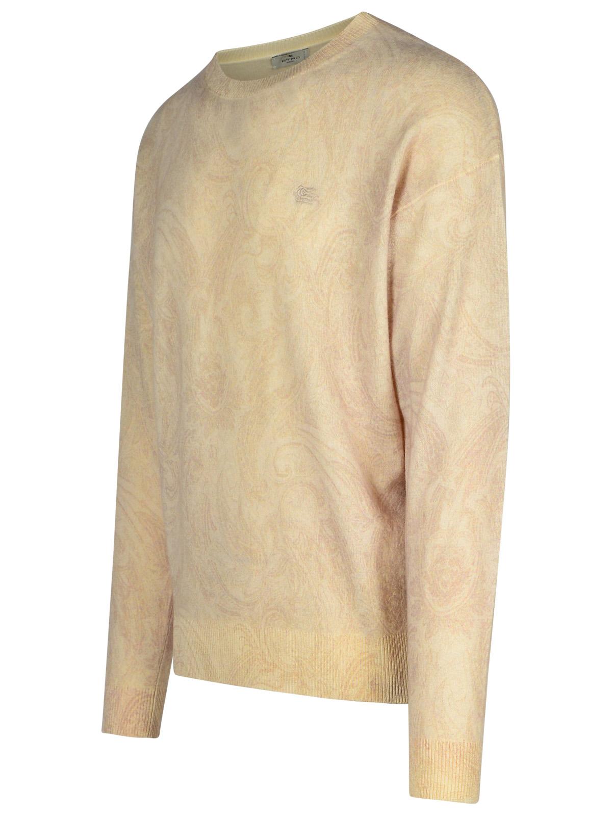 Etro 'Paisley' Ivory Wool Sweater Men’s