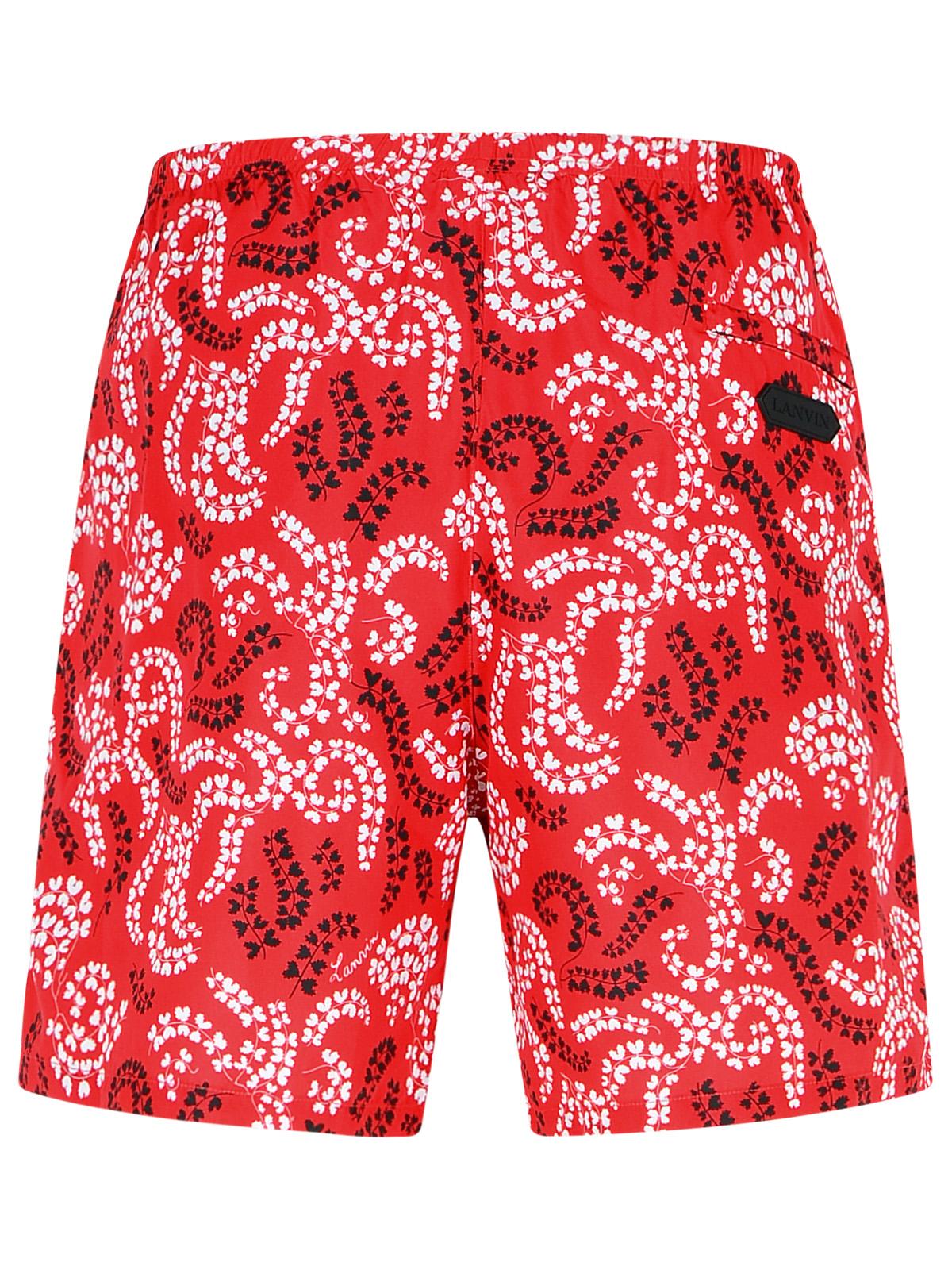 Lanvin Red Swimsuit Men's Trunks Board shorts Medium
