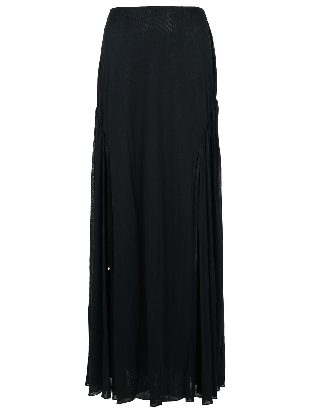 Lanvin 'Flared' Black Viscose Blend Skirt ladies