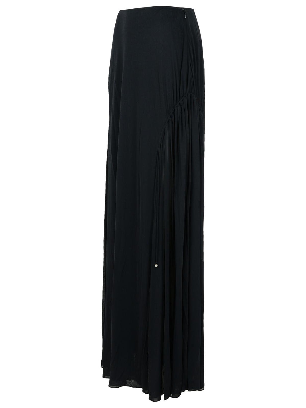 Lanvin 'Flared' Black Viscose Blend Skirt ladies