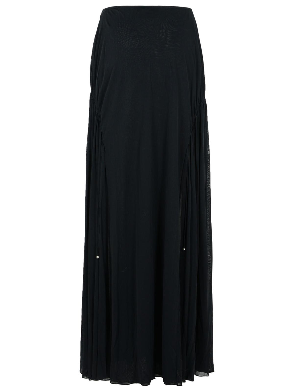 Lanvin 'Flared' Black Viscose Blend Skirt ladies