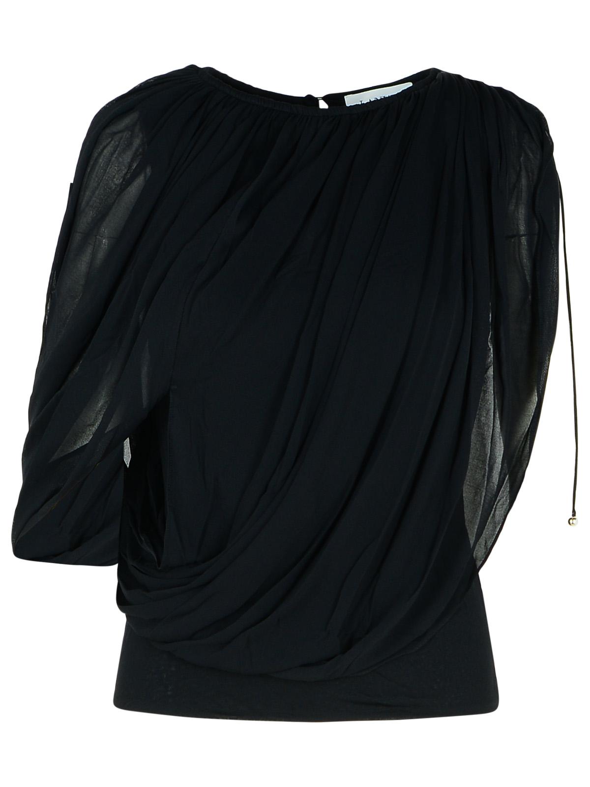 Lanvin 'Draped' Viscose Blend Top ladies black