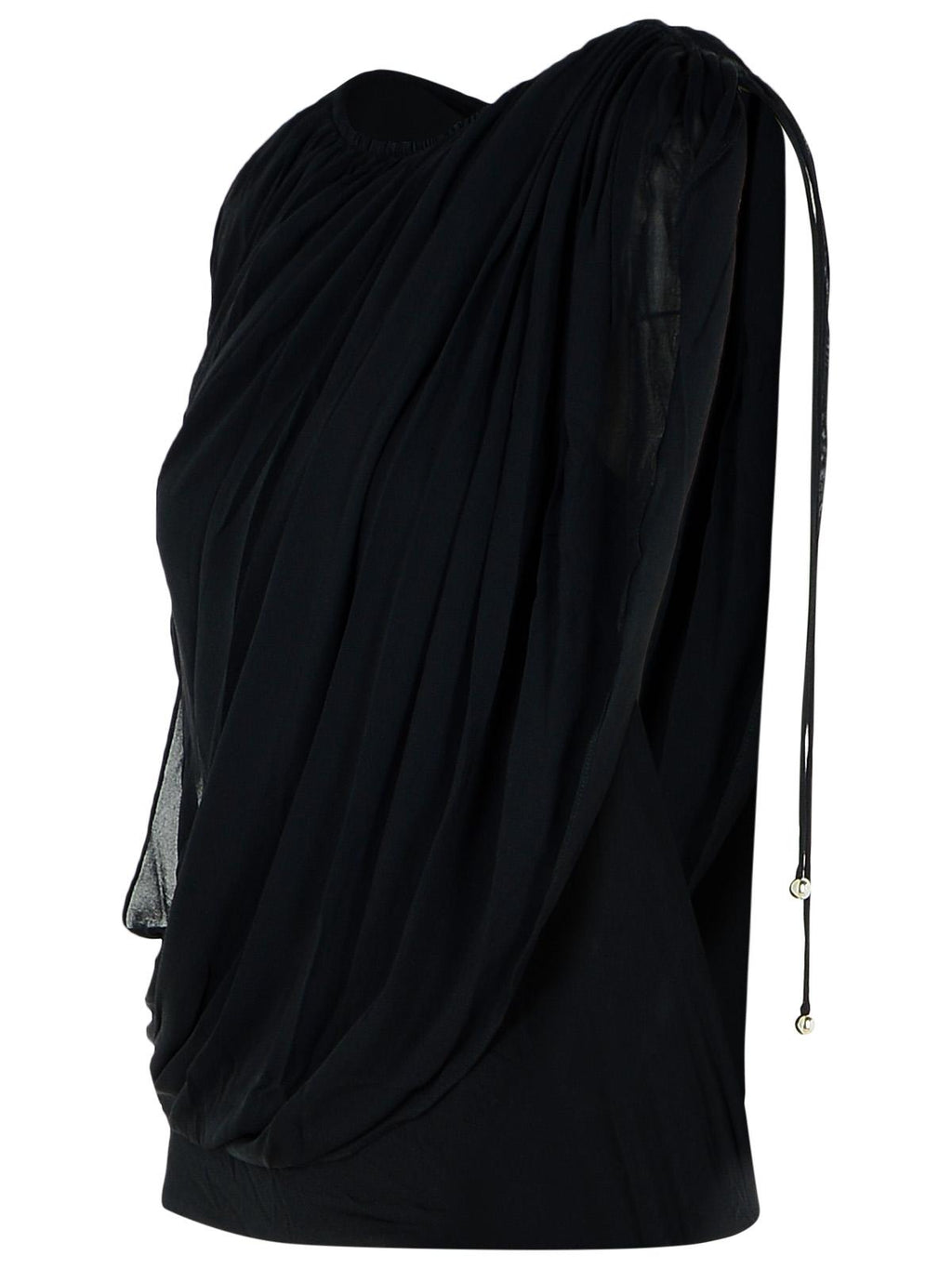 Lanvin 'Draped' Viscose Blend Top ladies black