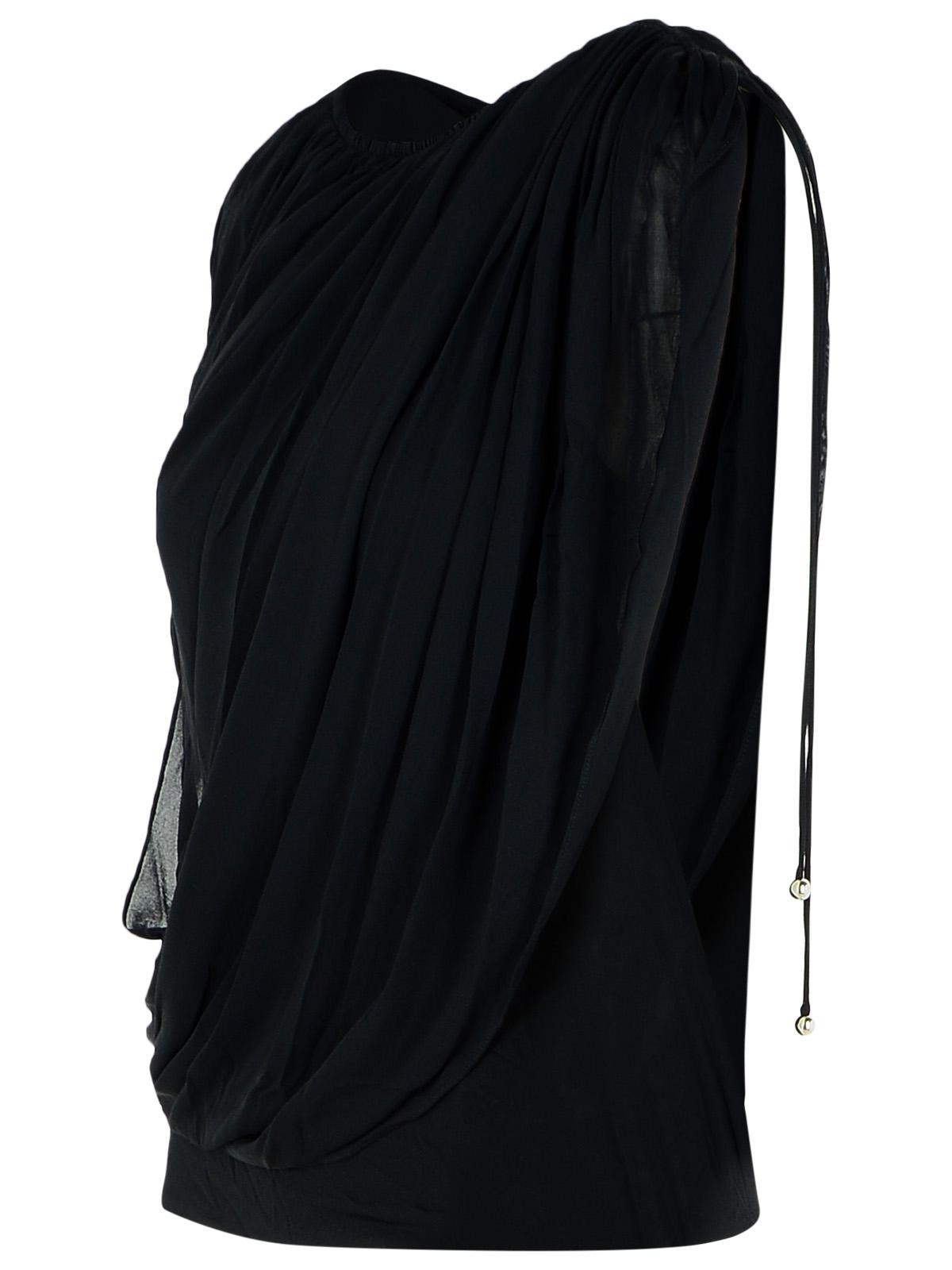 Lanvin 'Draped' Viscose Blend Top ladies black