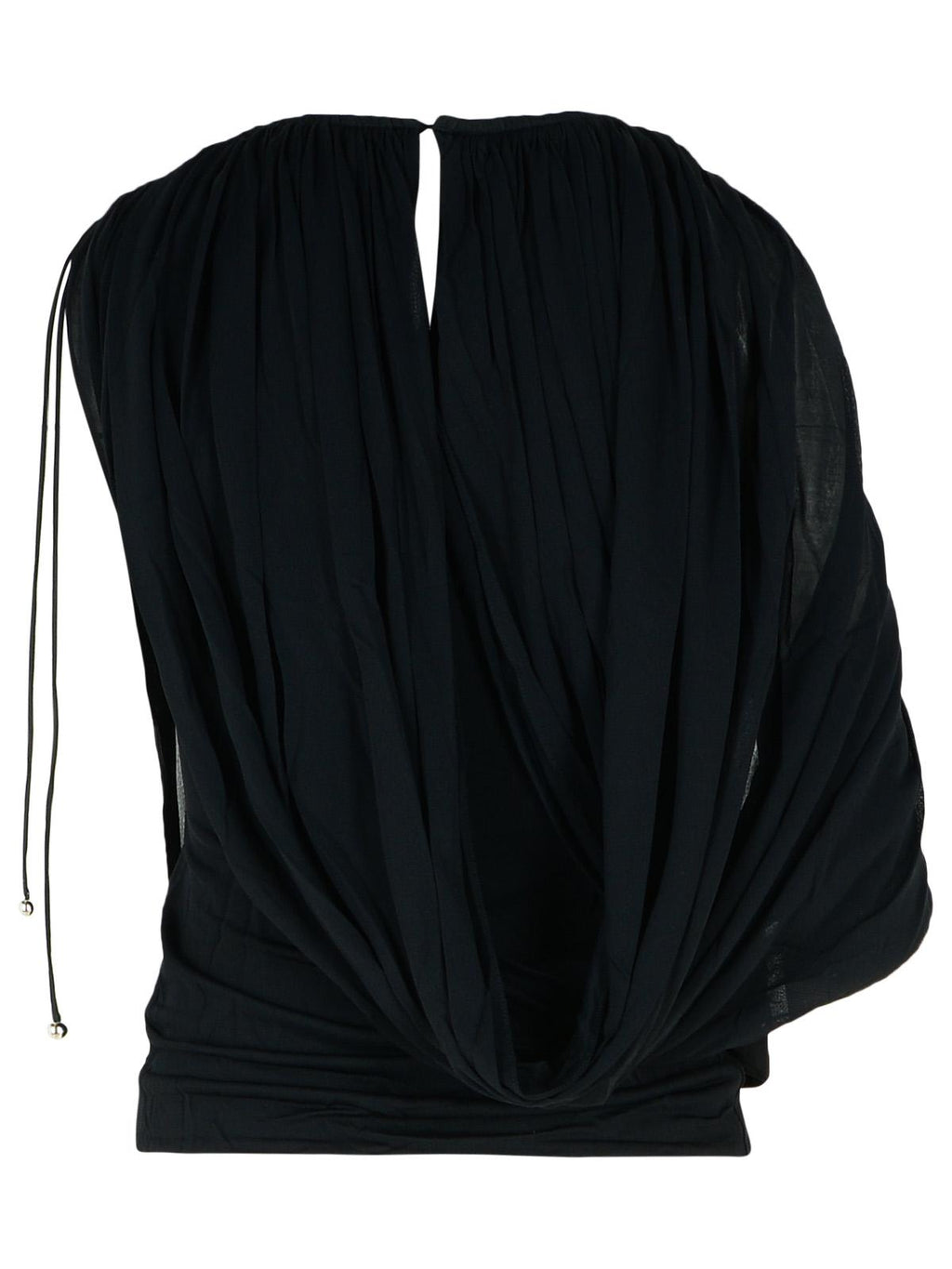 Lanvin 'Draped' Viscose Blend Top ladies black